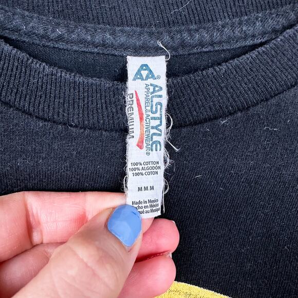 Vintage Guns N Roses Band T Shirt Circle Logo Black Short Sleeve - Picture 4 of 4